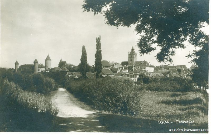 Cartoline postali: Estavayer + ca. 1920 – Usato da Emmenbrücke venduto da teestube
