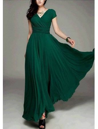 Vestito verde smeraldo taglia 42