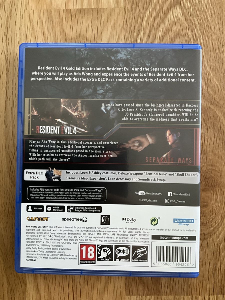 Spiele: Resident Evil 4 Gold Edition PS5 Spiel neuwertig Code unbenu – Gebraucht aus Luzern von Eureedudeheit 1