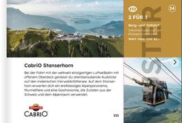 Gutschein Stanserhorn Cabrio 2 für 1 Berg- und Talfahrt