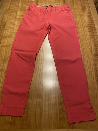 Taifun Damenhose Skinny Gr. 36 Koralle rot