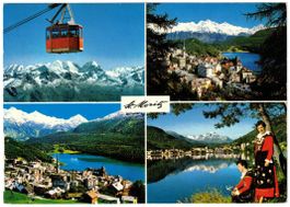St. Moritz - 4 Bild AK