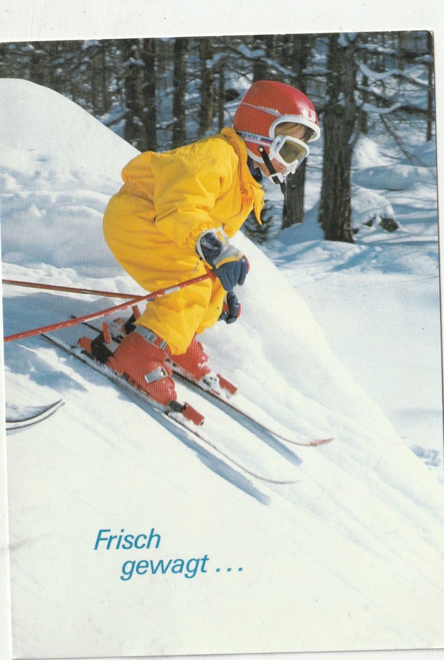 Cartoline postali: Kleiner Skifahrer-in – Usato da Lumbrein venduto da made02