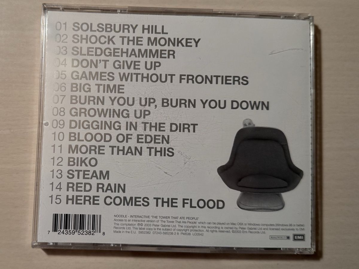 CD: Peter Gabriel - Hit (CD) 2003 – Usato da Oberried Brienz venduto da Chyara 1
