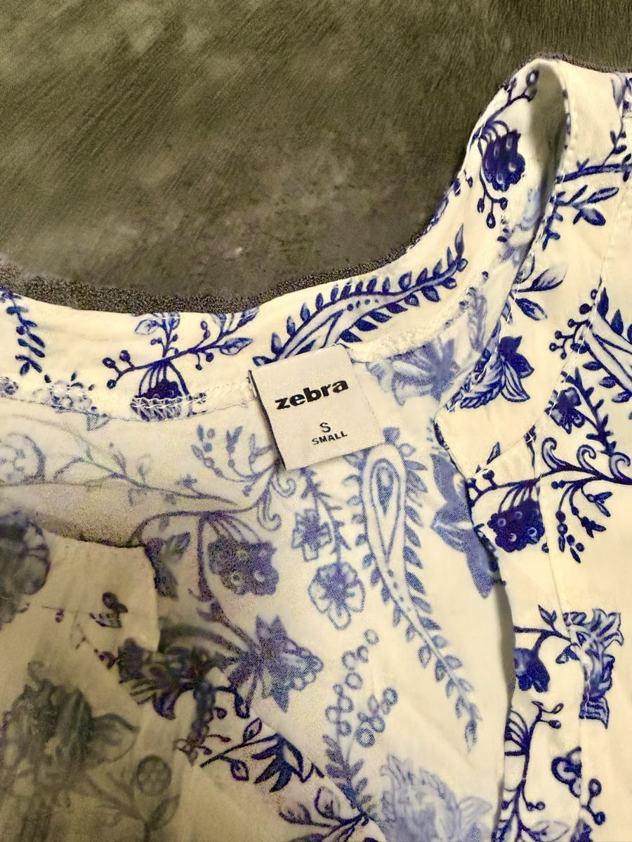 Zebra Kleider: Zebra Kleid weiss - blau  – Gebraucht aus Wangs von Yudi_27 2