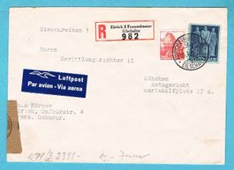 3 zensierte Luftpost-Briefe 2.Weltkrieg. Ab Fr.1!