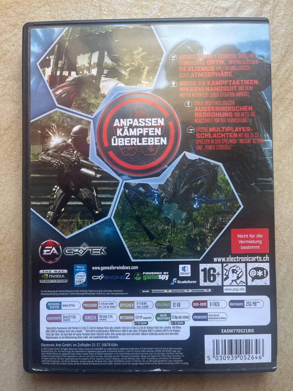 Microsoft Spiele: Jeu vidéo Crysis pour PC – Gebraucht aus Vernayaz von Darkfrost 1