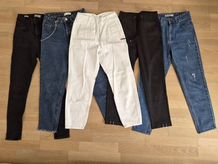 Hosen Damen 5er Set verschiedene Farben und Gr34