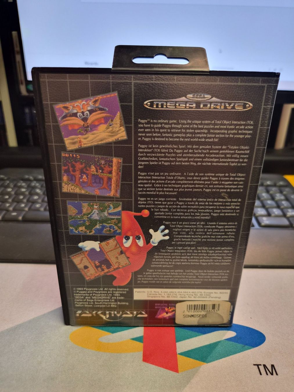 Sega Giochi: Spiel Puggsy Sega Mega Drive Modul mit Case gebraucht – Usato da Zürich venduto da Joselito0 1