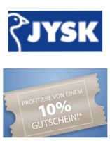 JYSK 10% Gutschein ab 50.- Einkauf