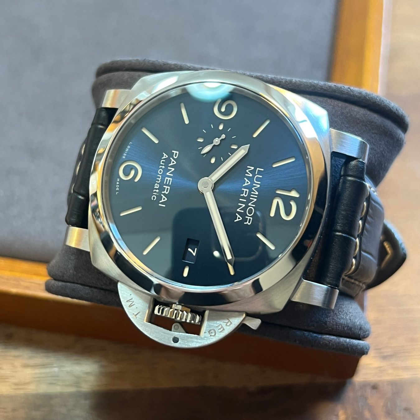 Panerai Uhren: Panerai Luminor Marina Blue Dial PAM01313 – Gebraucht aus Carouge GE von Watchaser 6