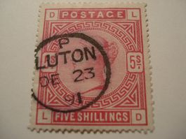 Grossbritannien alte Marke Five Shillings, o