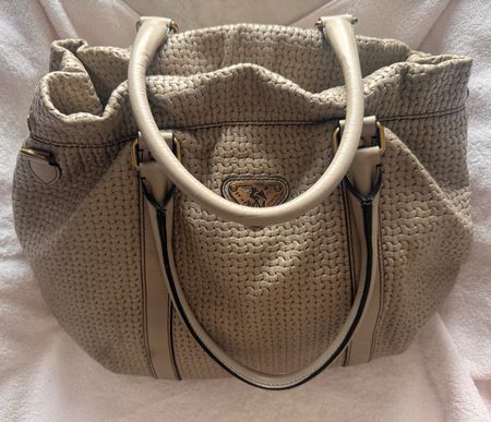 MOLLERUS Handtasche , Vintage geflochtenes Leder TOP Zustand