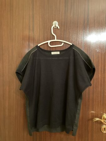 LE TRICOT PERUGIA Pullover Damen Schwarz Grösse M Italien