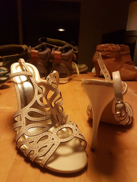 Für Hochzeit elegante High Heels Echtleder weissr Kaufen auf Ricardo