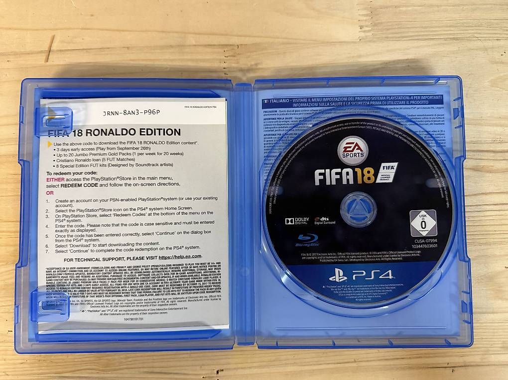 Sony Giochi: FIFA 18 Ronaldo Edition PS4 mit Disc – Usato da Dietikon venduto da Sir.Franzelot 2