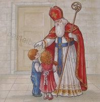 Serviette sankt nikolaus (w362)