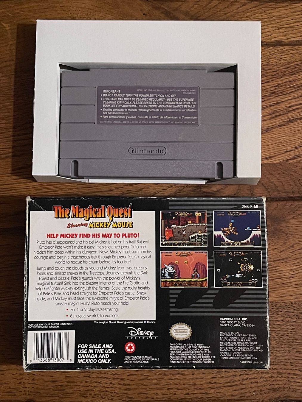 Nintendo Giochi: Super Nintendo The Magical Quest Starring Mickey Mouse US – Usato da Zuerich venduto da Dorsi 1