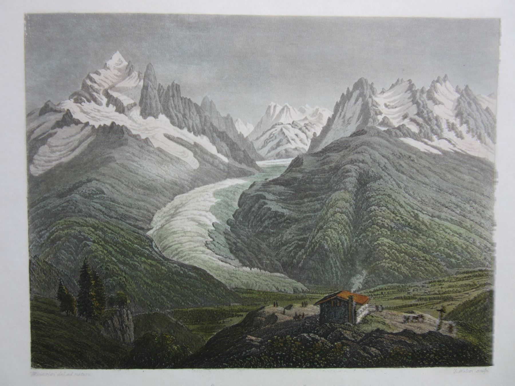 Incisioni: VALLÉE DE CHAMOUNIE /AQUATINTA – Usato da Gersau venduto da grafik-kunst