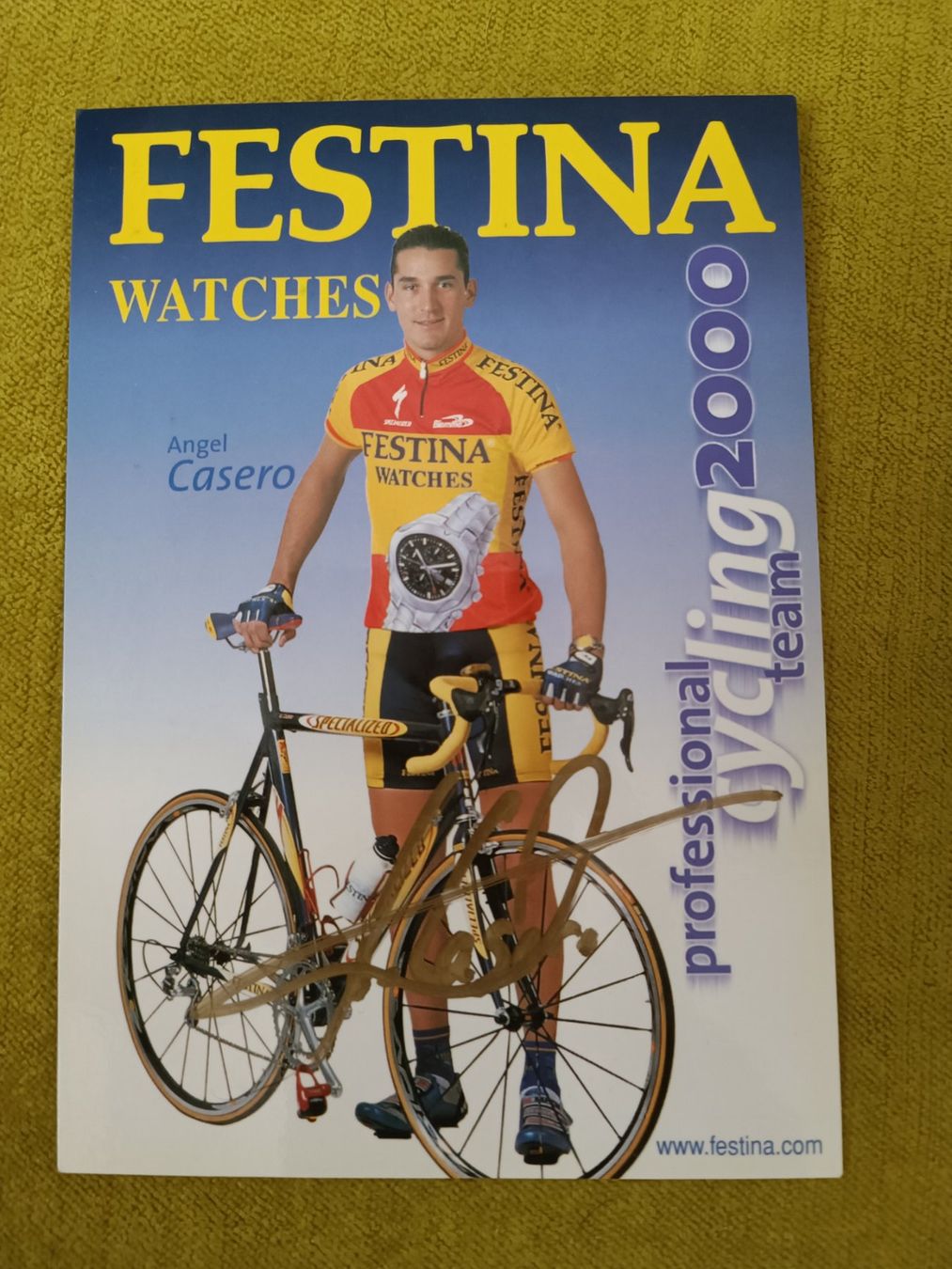 Autografi: Angel Casero - Rad - handsigniert – Usato da Menziken venduto da Autogramme