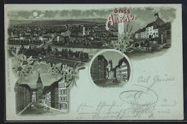 Mondschein-Lithographie Aarau, Haldentho