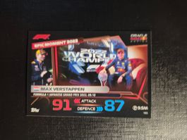 Max Verstappen Red Bull F1 Team Topps Turbo Attax 2023