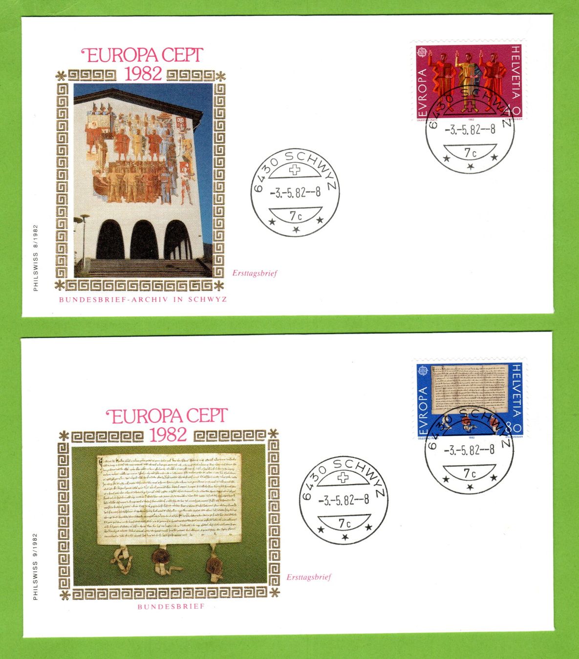 Tutti i francobolli: 1982 - 1985 FDC EUROPA illustriert siehe Bilder – Usato da Stein am Rhein venduto da Huehnerhund