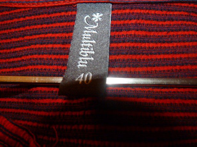 T-shirt: Shirt von Multiblu, Gr. 40, rot-blau – Usato da Nunningen venduto da Fashion-Ave51 2