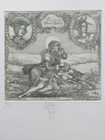 Exlibris Harry Jürgens - Original Radierung Puccini signiert