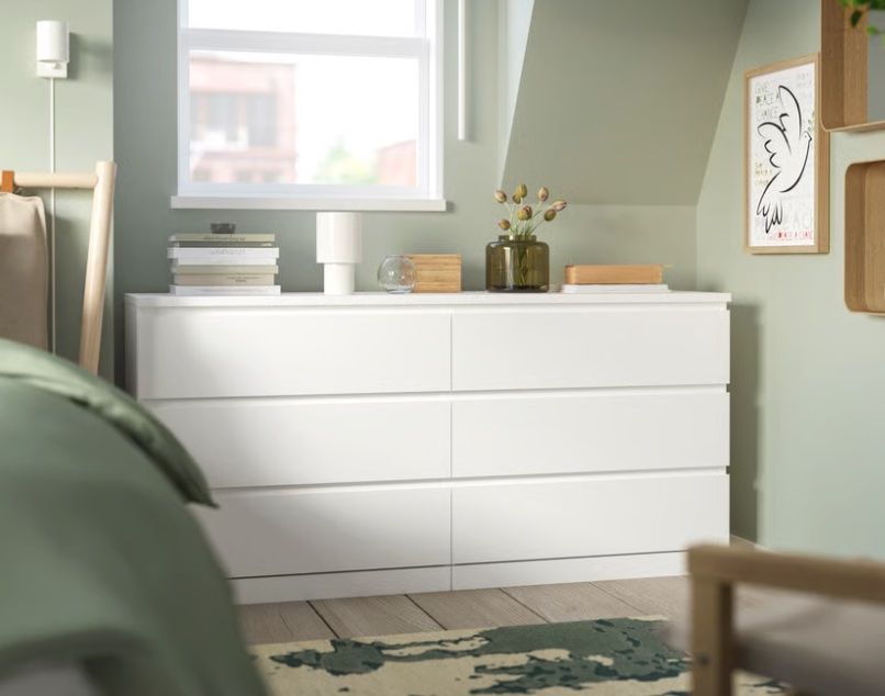 Ikea Kommoden: MALM Kommode mit 6 Schubladen, weiss, 160x78 cm – Gebraucht aus Baden von dinamo123 3