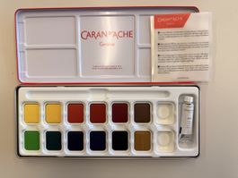 Caran d'Ache Aquarellfarben, 12 Farben, neuwertig