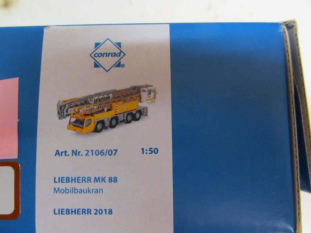 LIEBHERR MK 88 MOBILBAUKRAN 1:50 CONRAD 2106/07 2018 | Kaufen auf