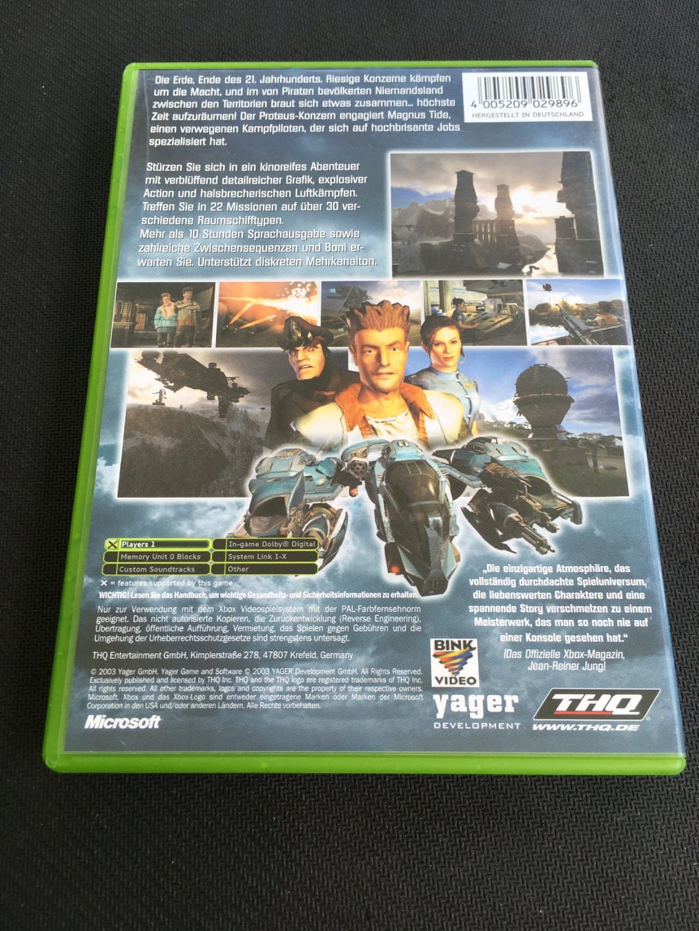 Microsoft Spiele: Yager - Xbox – Gebraucht aus St.Gallen von sjosjo 1