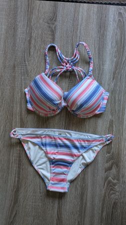 Bikini H&M righe multicolore taglia 44 80C nuovo