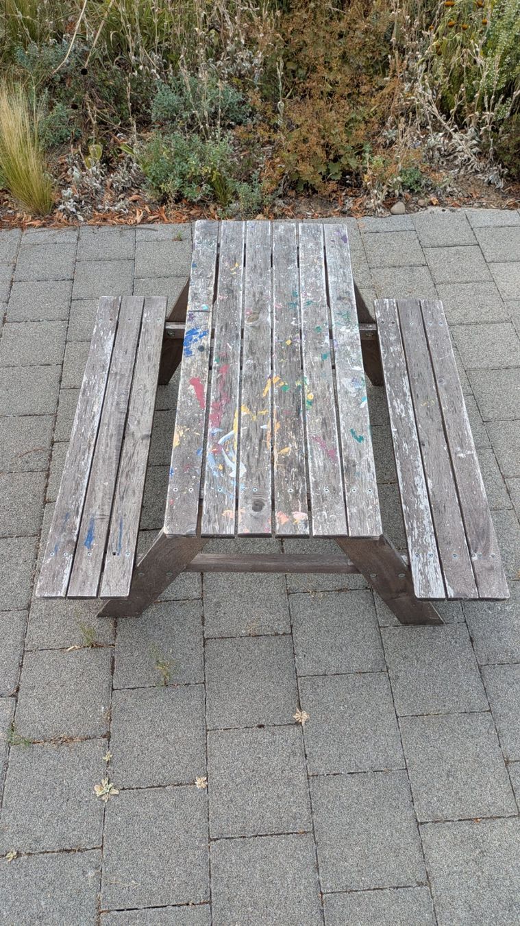 Tische: Kinder Gartentisch mit Bank Holz - Picknicktisch – Gebraucht aus Staufen von Fleby84 3