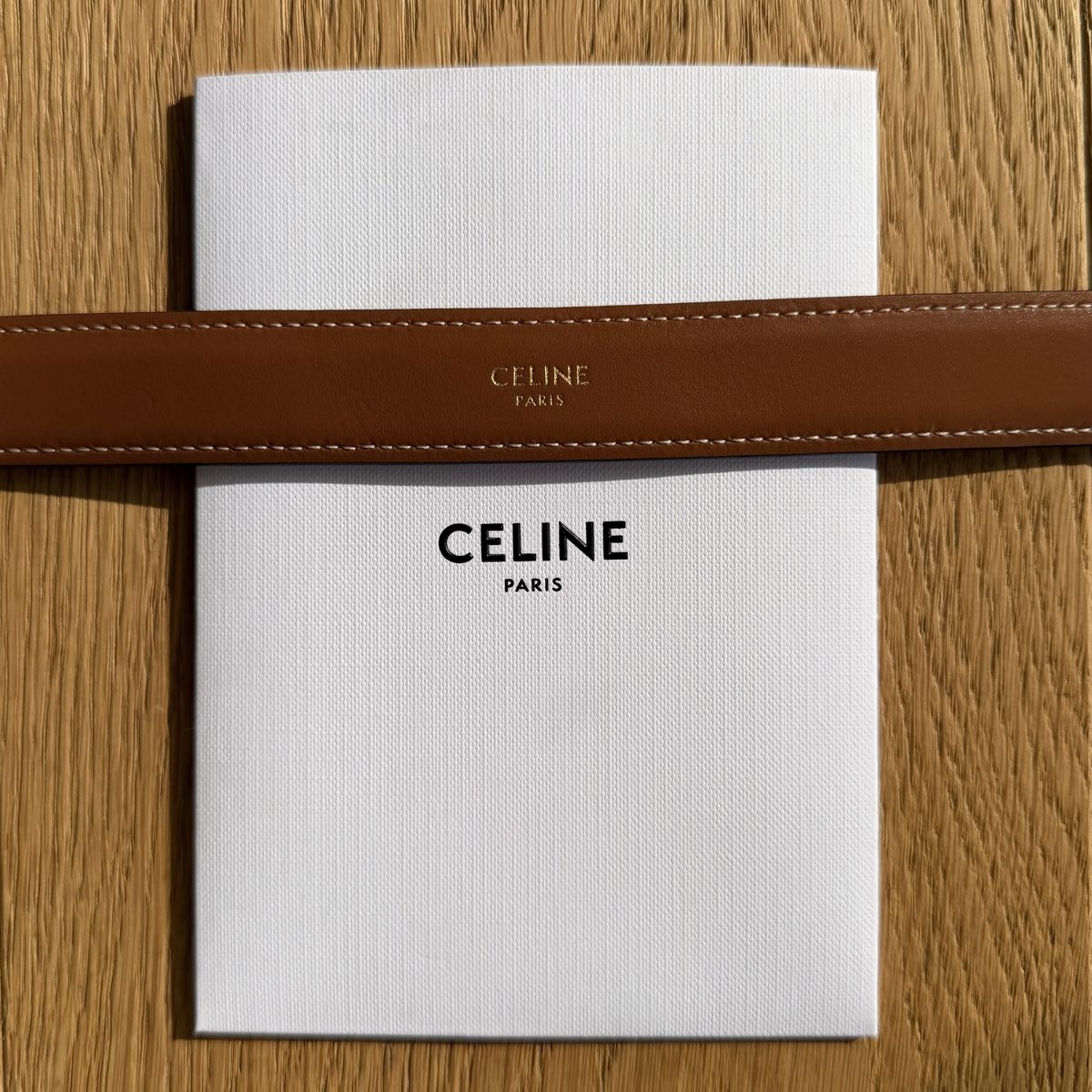 Cinture: CELINE Triomphe belt brown 75cm TOP! – Usato da Cham venduto da nad_z2js 4
