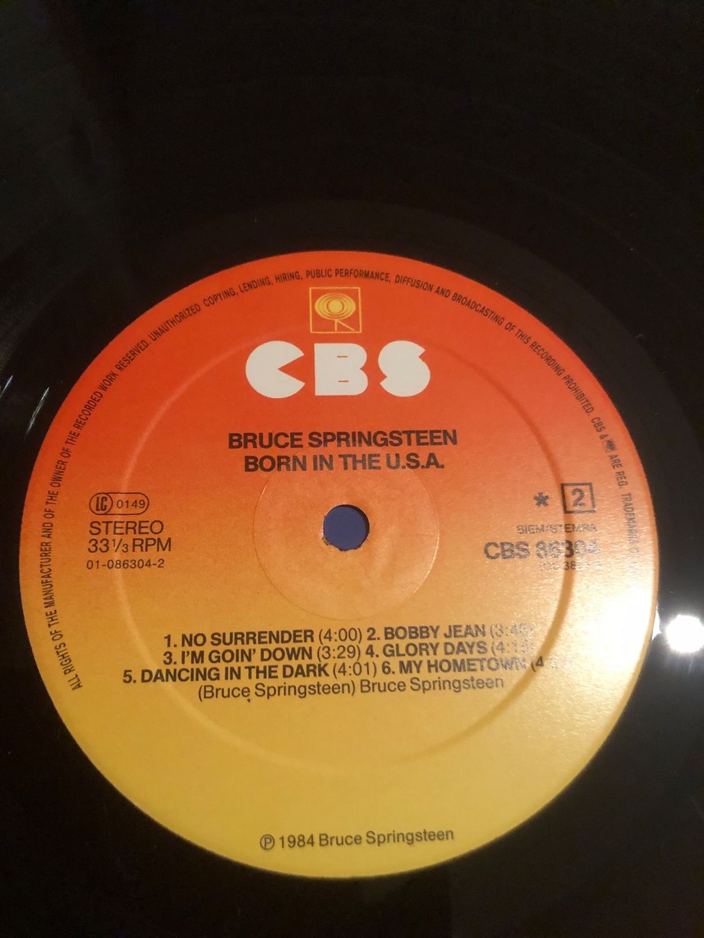 Schallplatten: Bruce Springsteen Born In The U.S.A. – Gebraucht aus Faulensee von  3