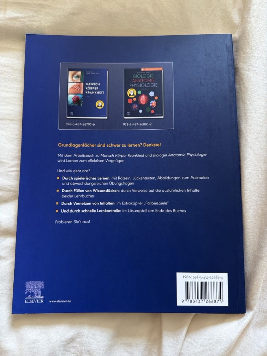 Libri: Arbeitsbuch Mensch Körper Krankheit – Nuovo e nell'imballaggio originale da Winterthur venduto da Milly_z9 1
