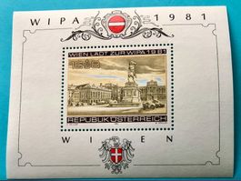 Briefmarken aus Österreich WIPA Briefmarkenausstellung