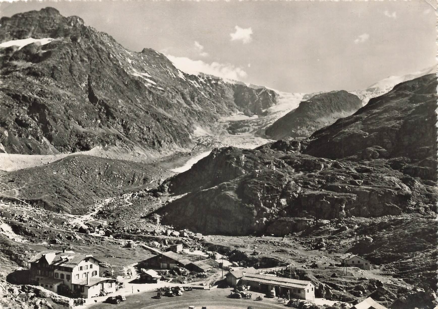 Ansichtskarten: Hotel Steingletscher am Sustenpass 1958 – Gebraucht aus Schwyz von Seffi56