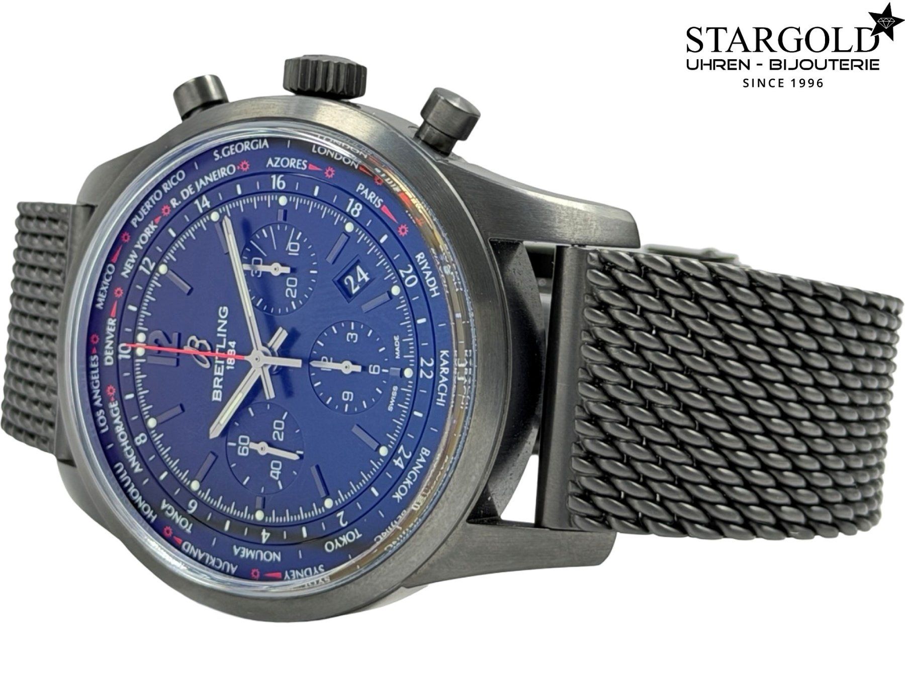 Breitling Orologi: Breitling Transocean Unitime Pilot - MB0510U6/BC80/159M – Usato da Zürich venduto da Stargold-Uhren 1