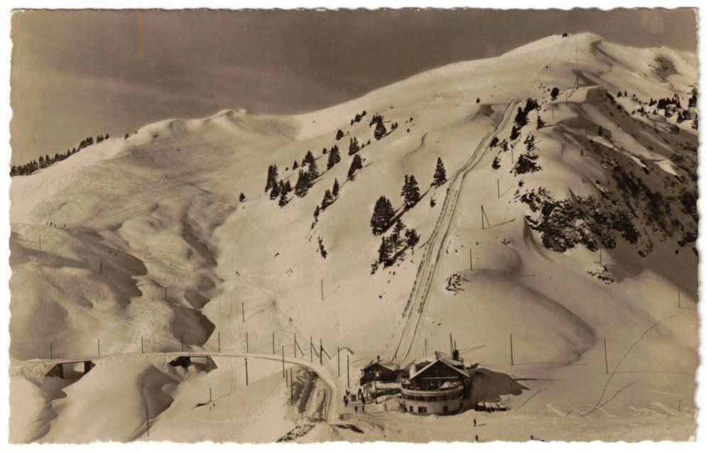 Cartoline postali: Villars - Col de Bretaye mit Charmossaire + Funispur – Usato da Binningen venduto da Mountainrider