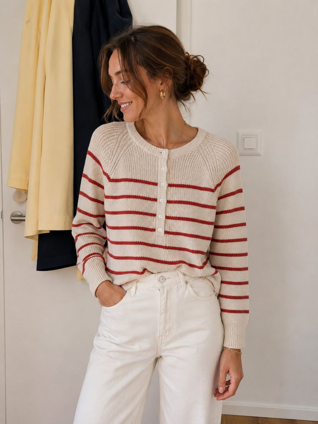 La Redoute Maglioni & Felpe: Gestreifter Frühling Strickpullover, Grösse S, La Redoute – Usato da Schwyz venduto da anv_vg9d