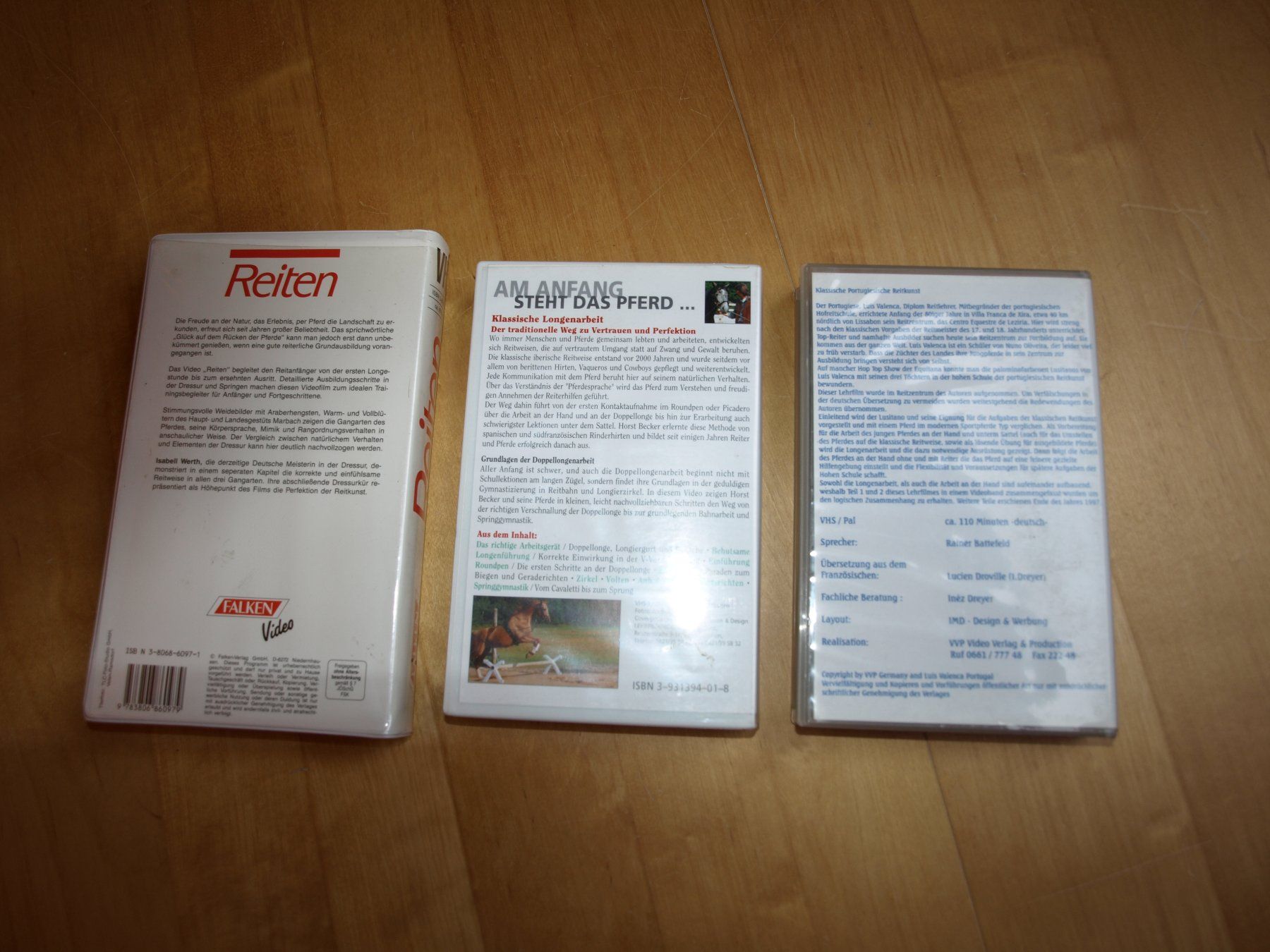 Alle VHS: 3 VHS-Videos über Pferdeausbildung – Gebraucht aus Unterkulm von Poncho11 1