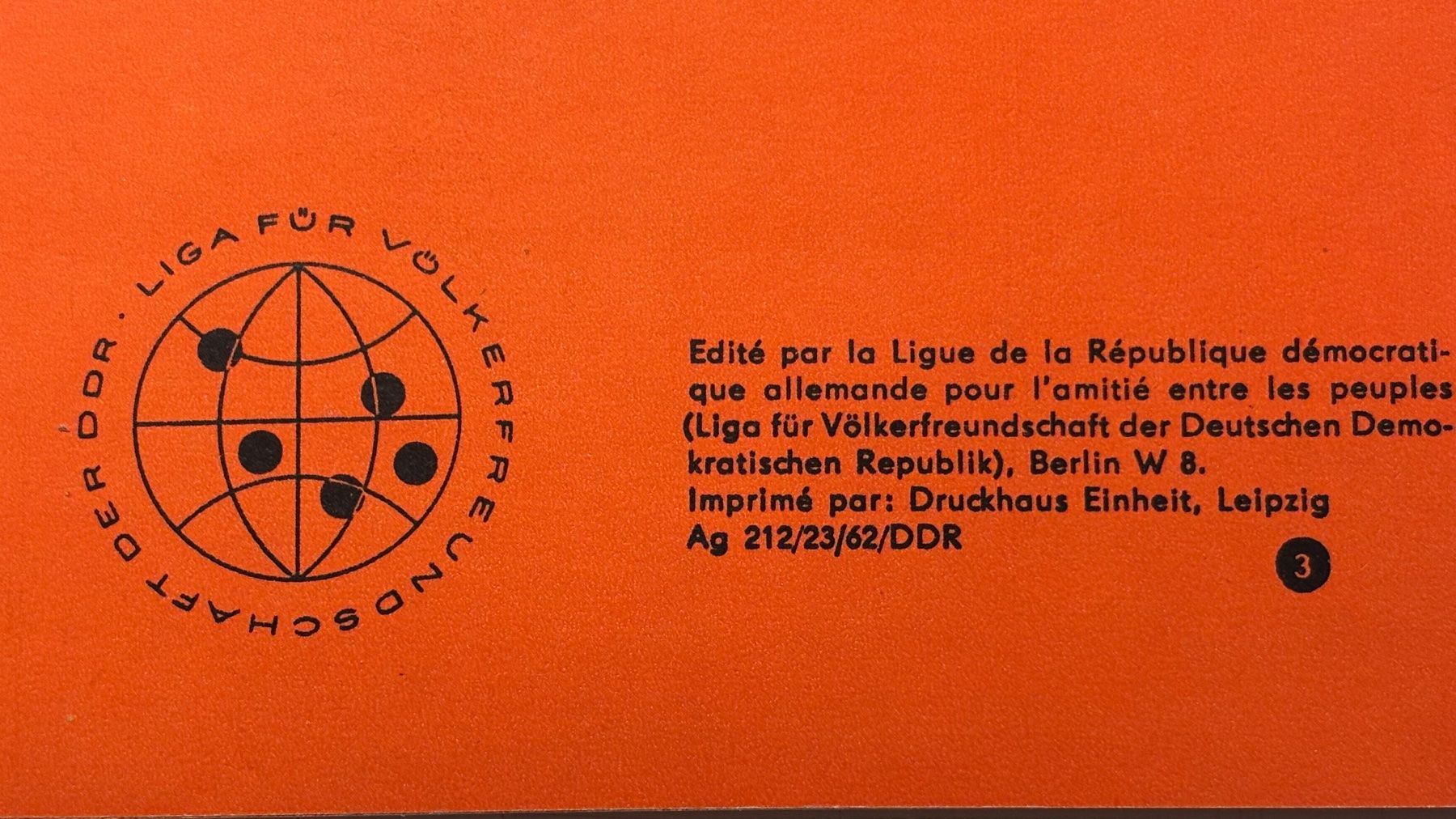 Documenti: La Science de la R.D.A. au service de la paix – Usato da Neuchâtel venduto da gefdeneuch 2