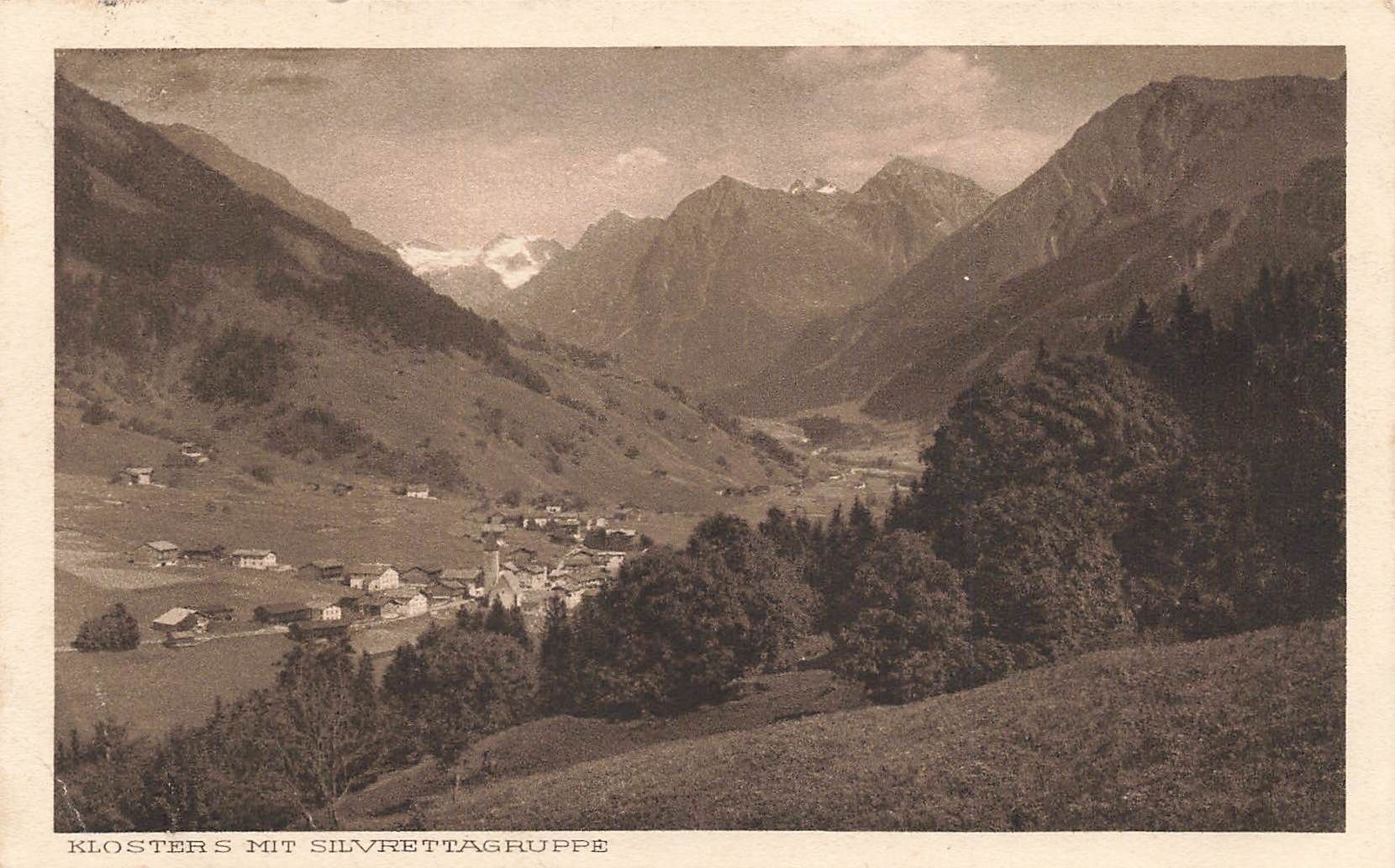 Cartoline postali: Klosters silvrettagruppe – Usato da Biasca venduto da Blenio71