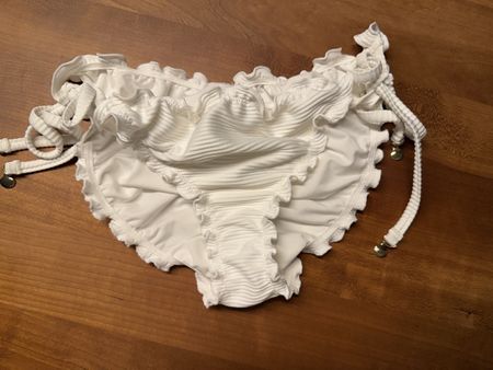 Bikini Bottom White Bikini Hose Unterhose S-M-L