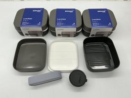 Amuse Basic Lunchbox 3-in-1 Brotdose mit Zubehör – NEU & OVP