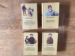 Peter Rosegger, Gesammelte Werke, 4 Bände, Top Zustand!