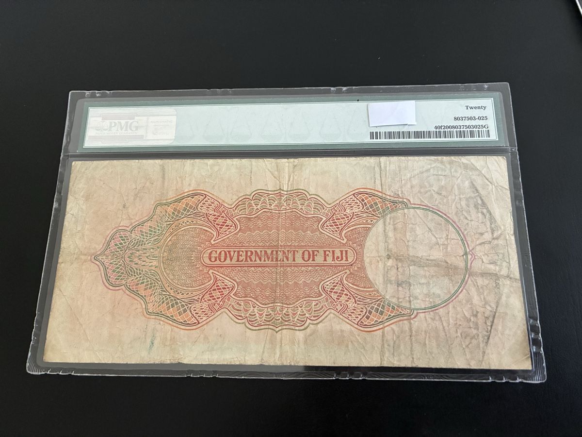 Banconote: Fiji One pound, 1951 Pick 40f – Usato da Dällikon venduto da Woldbanknoten 2